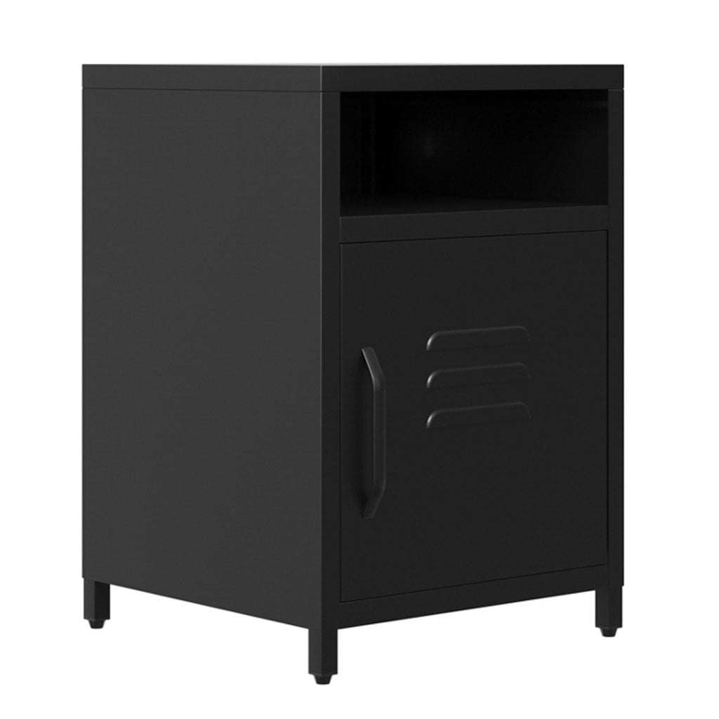 Steel Bedside Cabinet With 1 Door - Dillon