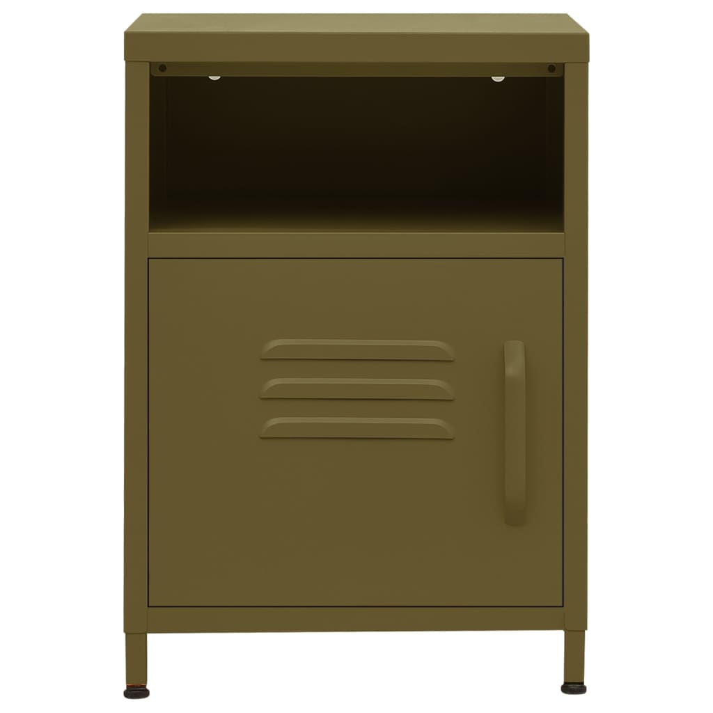Steel Bedside Cabinet With 1 Door - Vantage Home