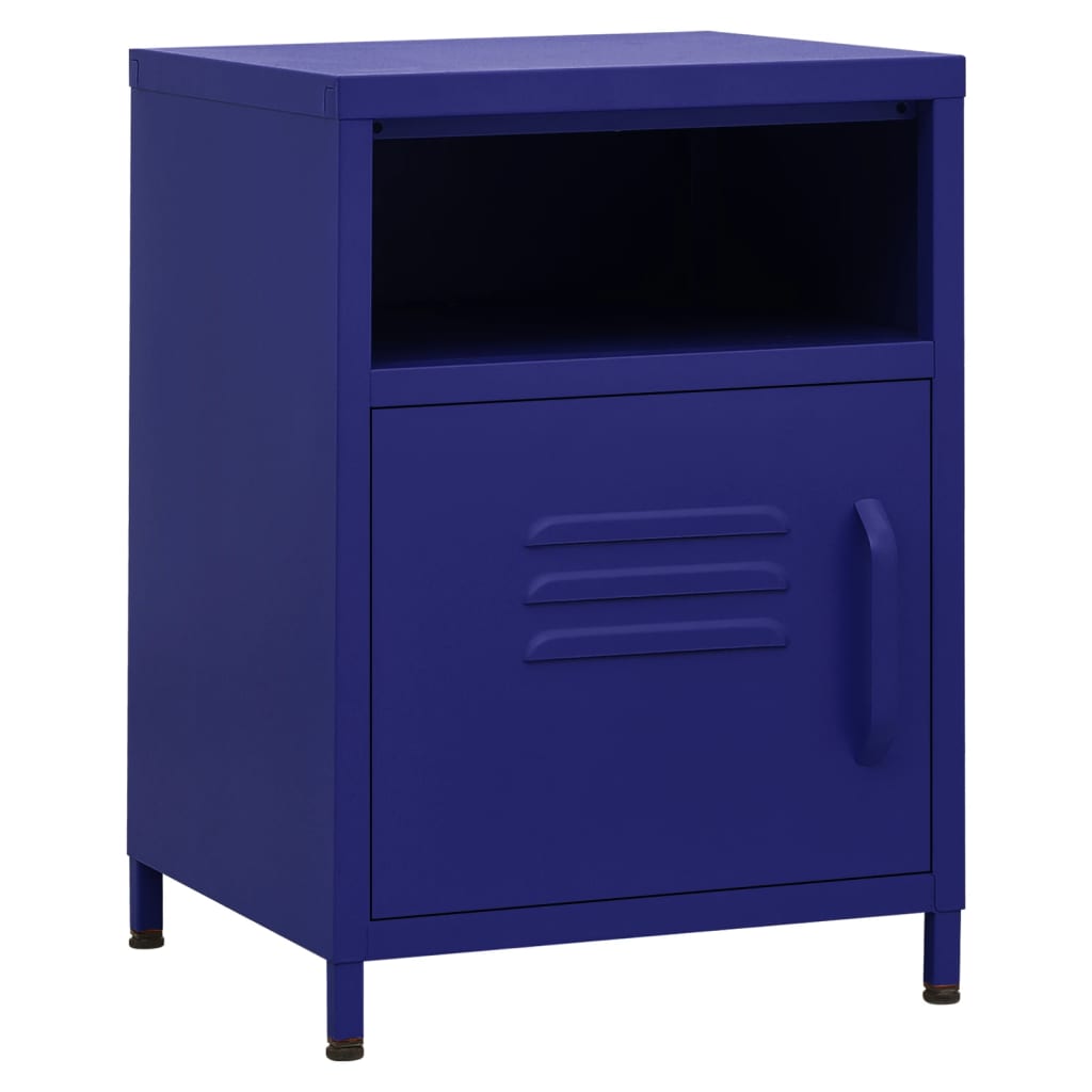Steel Bedside Cabinet With 1 Door - Vantage Home