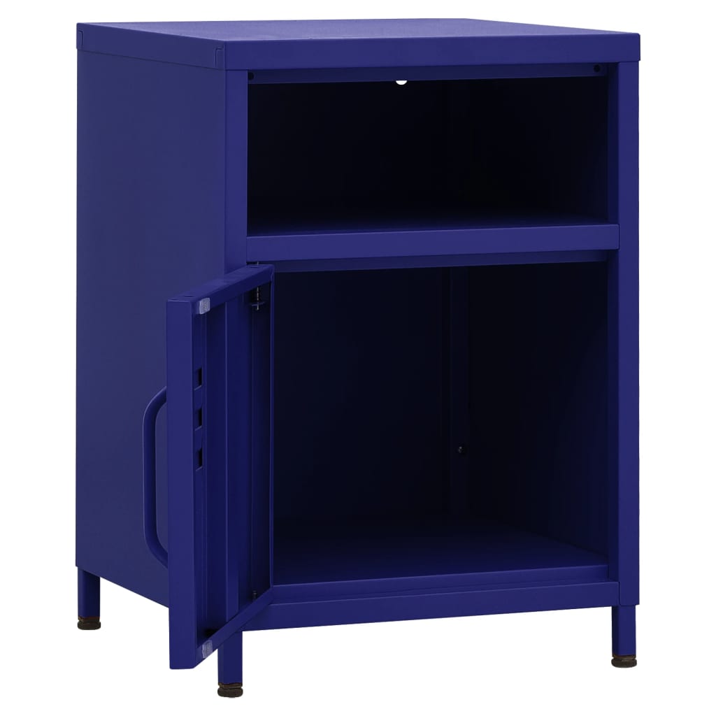 Steel Bedside Cabinet With 1 Door - Vantage Home