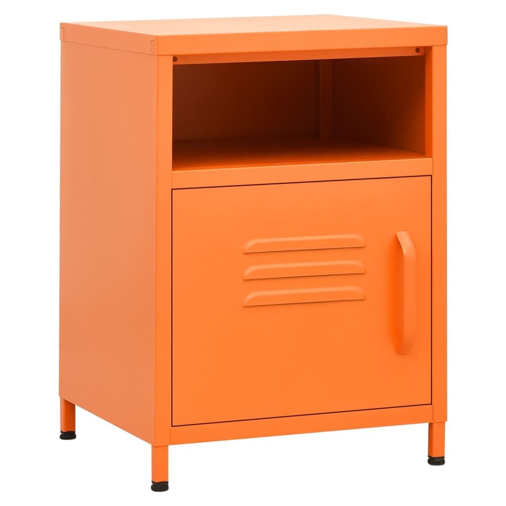 Steel Bedside Cabinet With 1 Door - Vantage Home