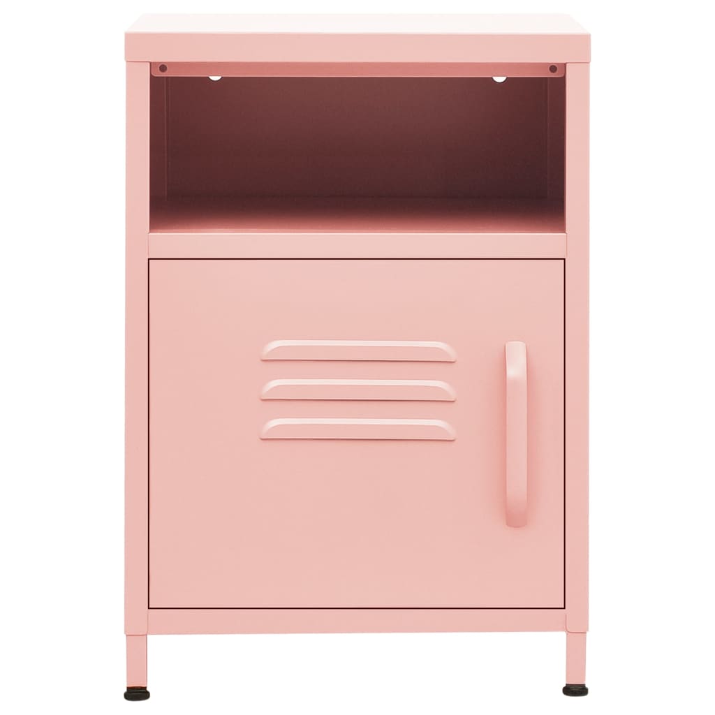 Steel Bedside Cabinet With 1 Door - Vantage Home