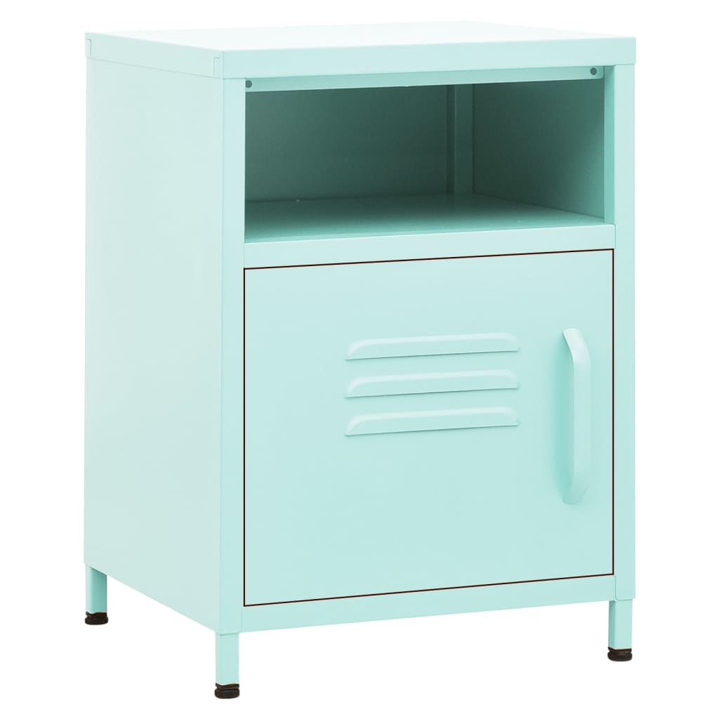 Steel Bedside Cabinet With 1 Door - Vantage Home