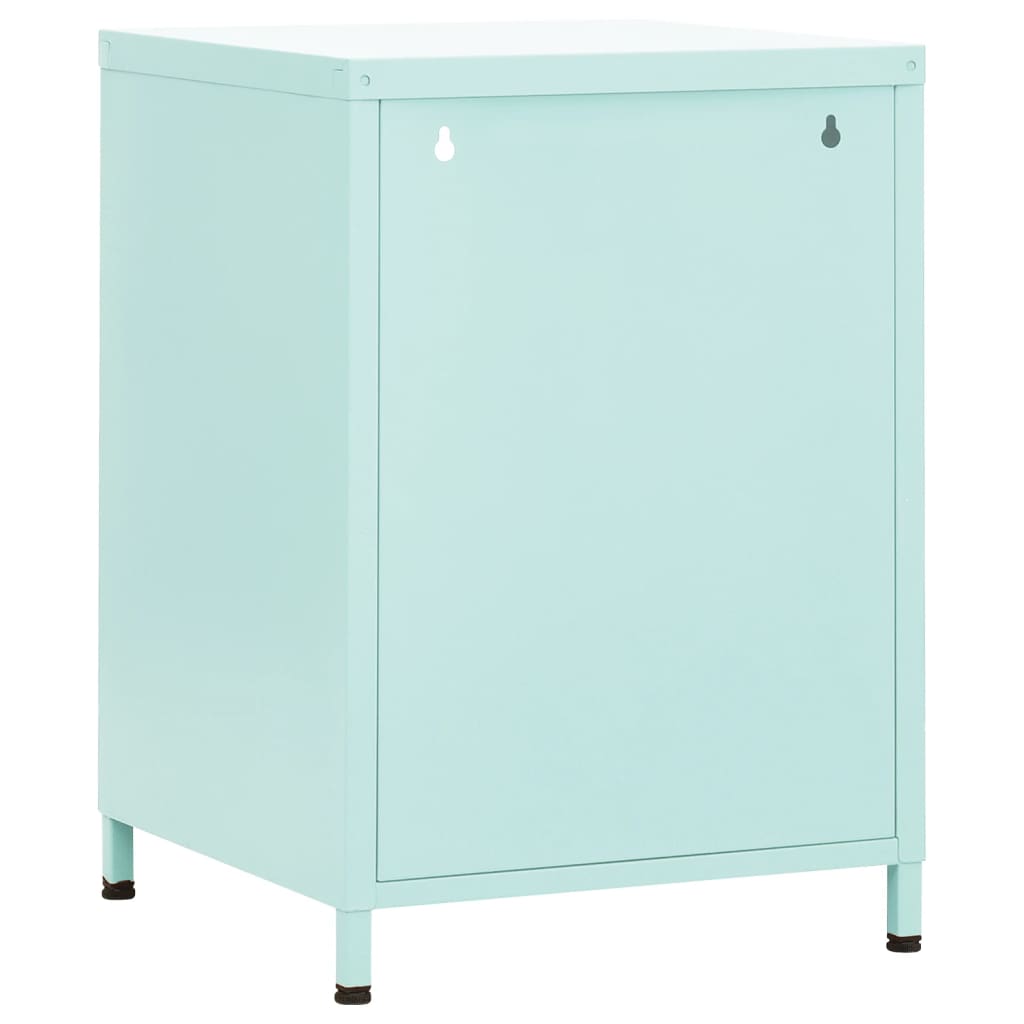 Steel Bedside Cabinet With 1 Door - Vantage Home