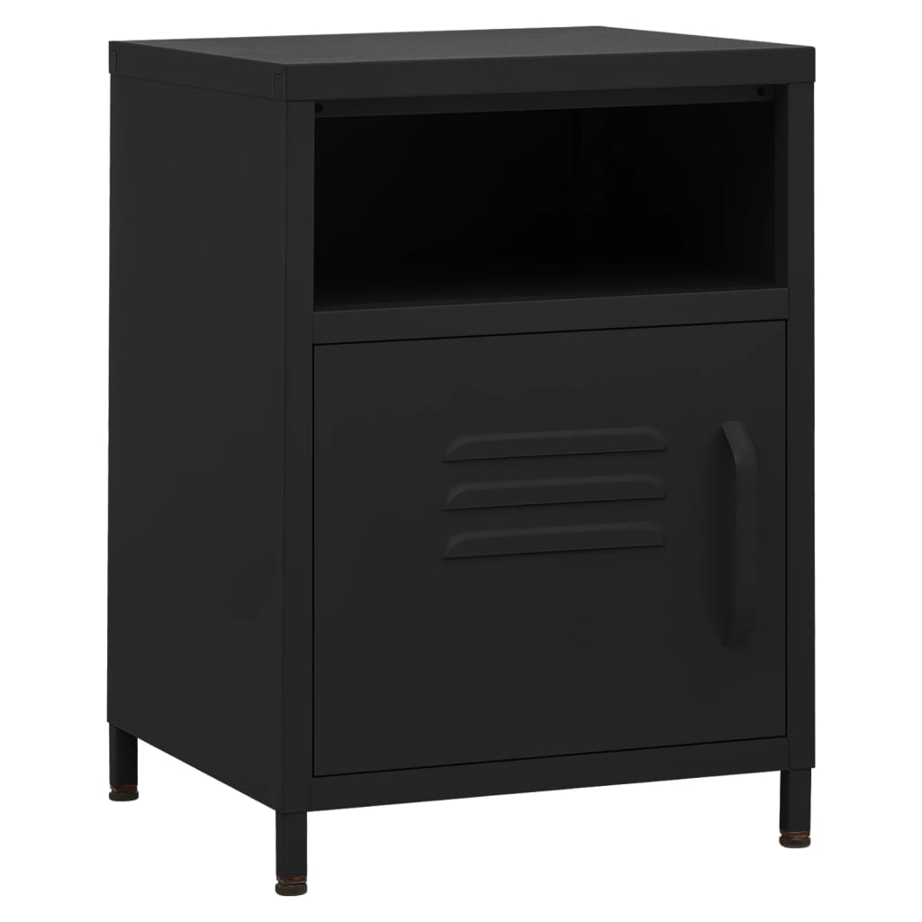 Steel Bedside Cabinet With 1 Door - Vantage Home