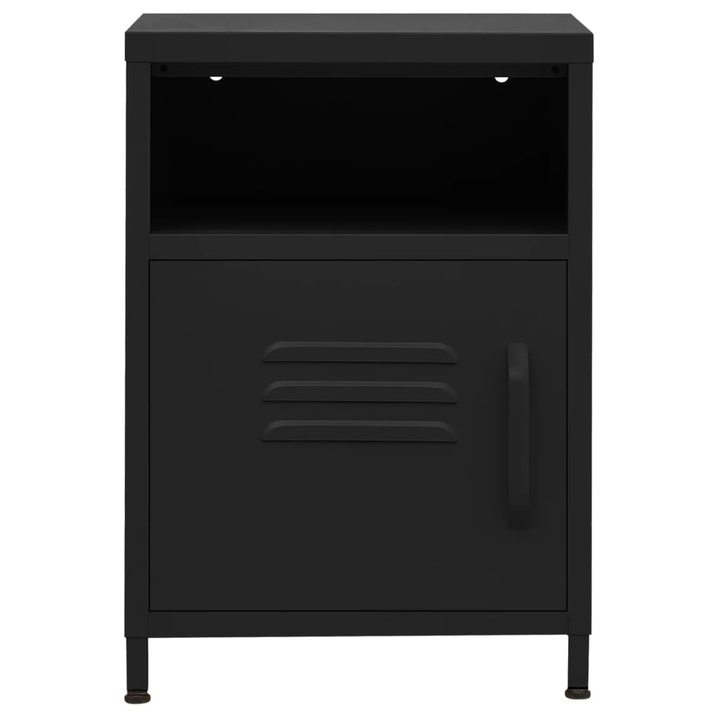 Steel Bedside Cabinet With 1 Door - Vantage Home