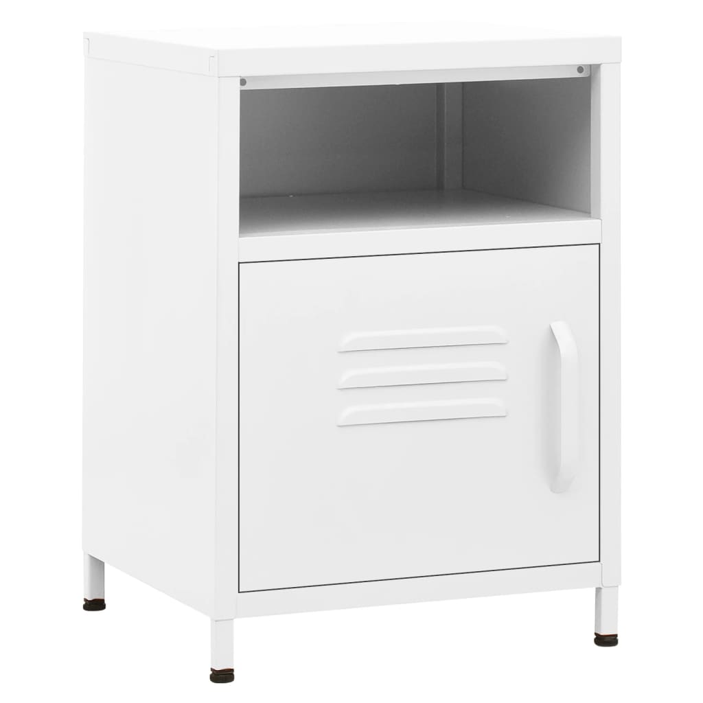 Steel Bedside Cabinet With 1 Door - Vantage Home