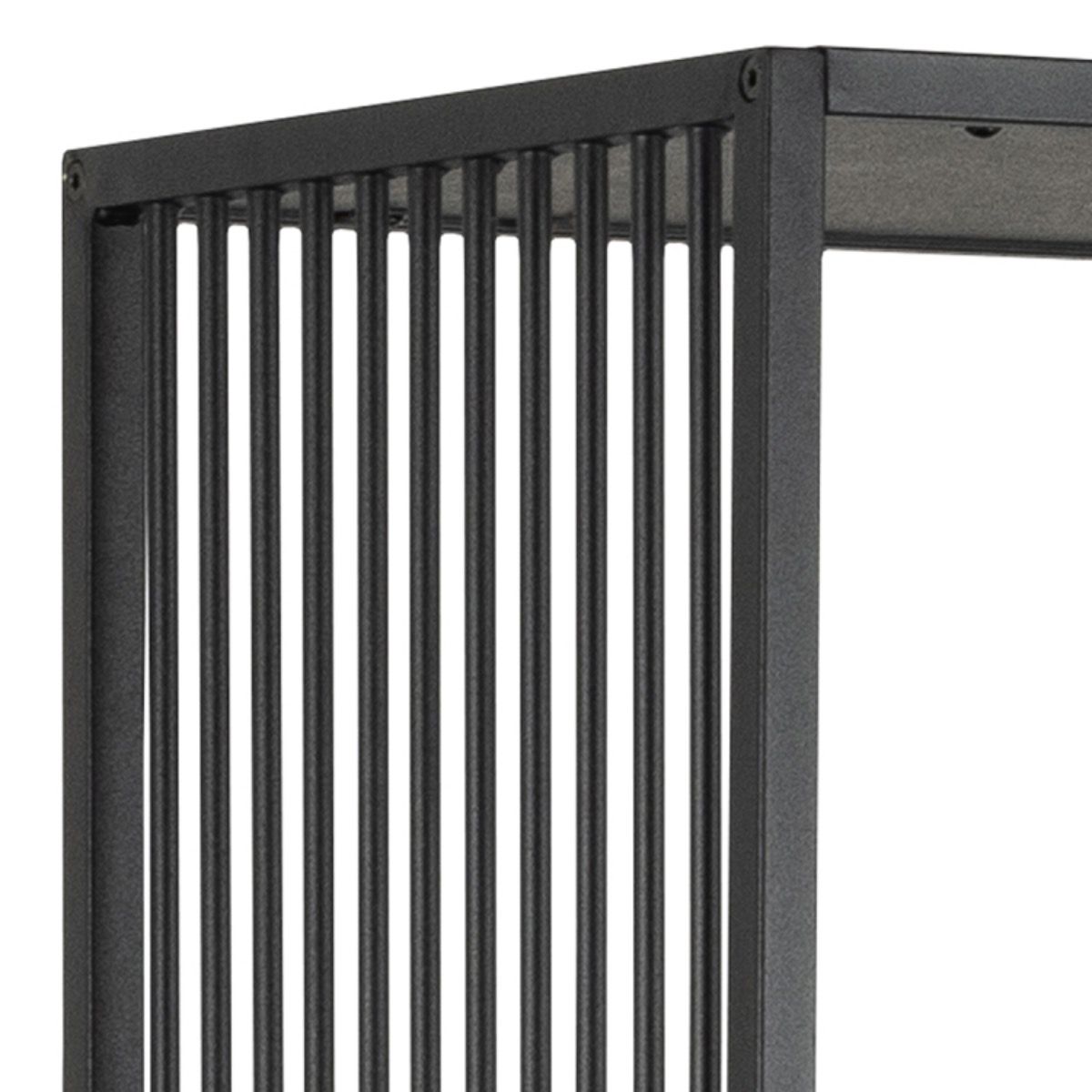 Steel Bookcase With 5 Marble Effect Wooden Shelves - Strington