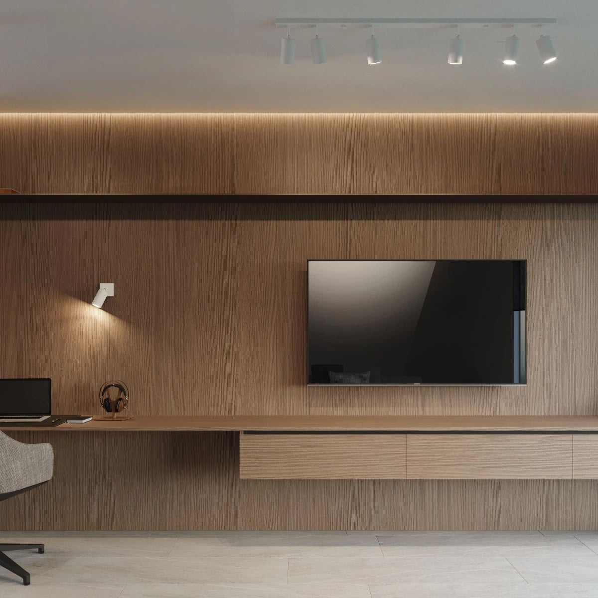 Steel Ceiling Light With 2 Ring Lamps - Bittersweet Shimmer