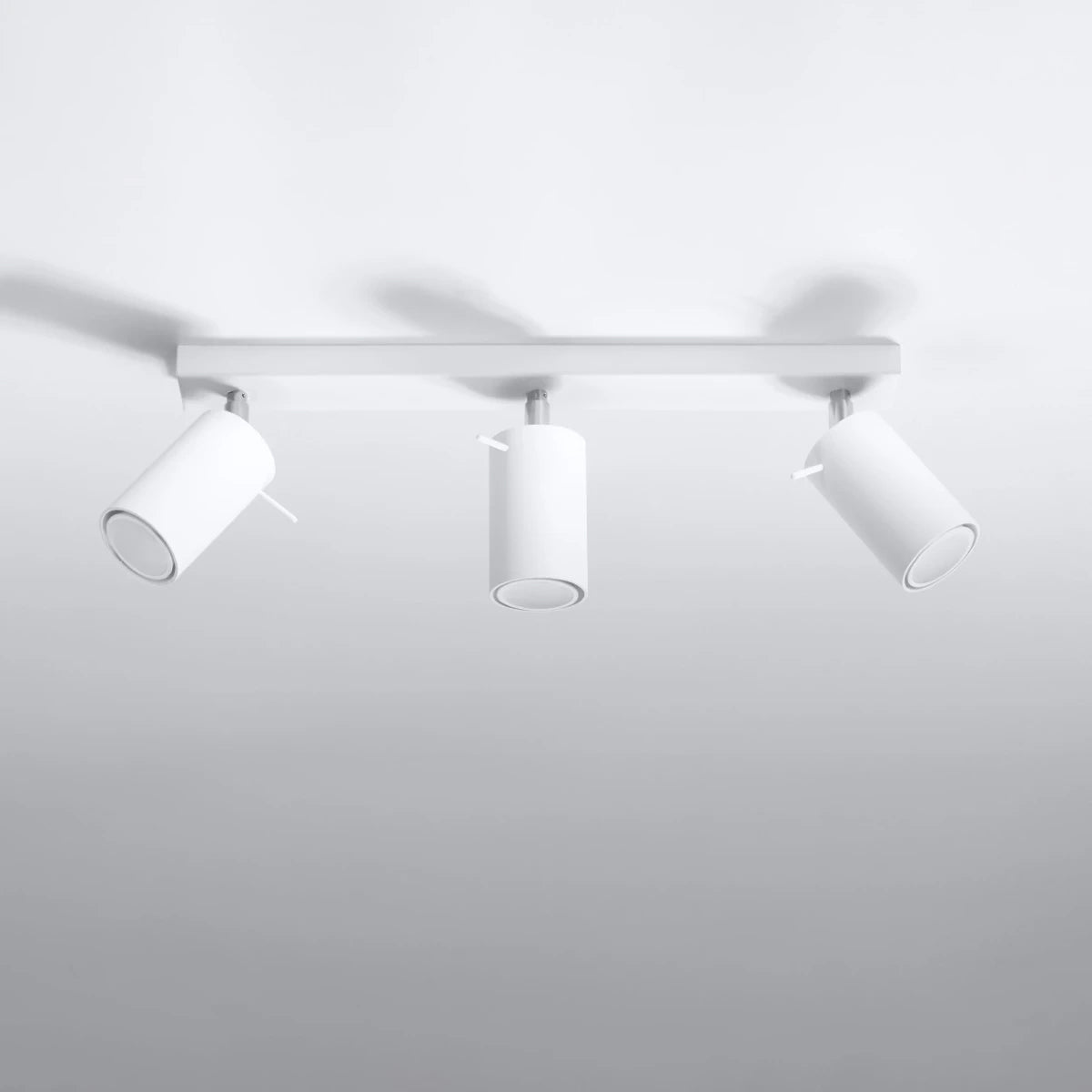 Steel Ceiling Light With 3 Ring Lamps - Bittersweet Shimmer