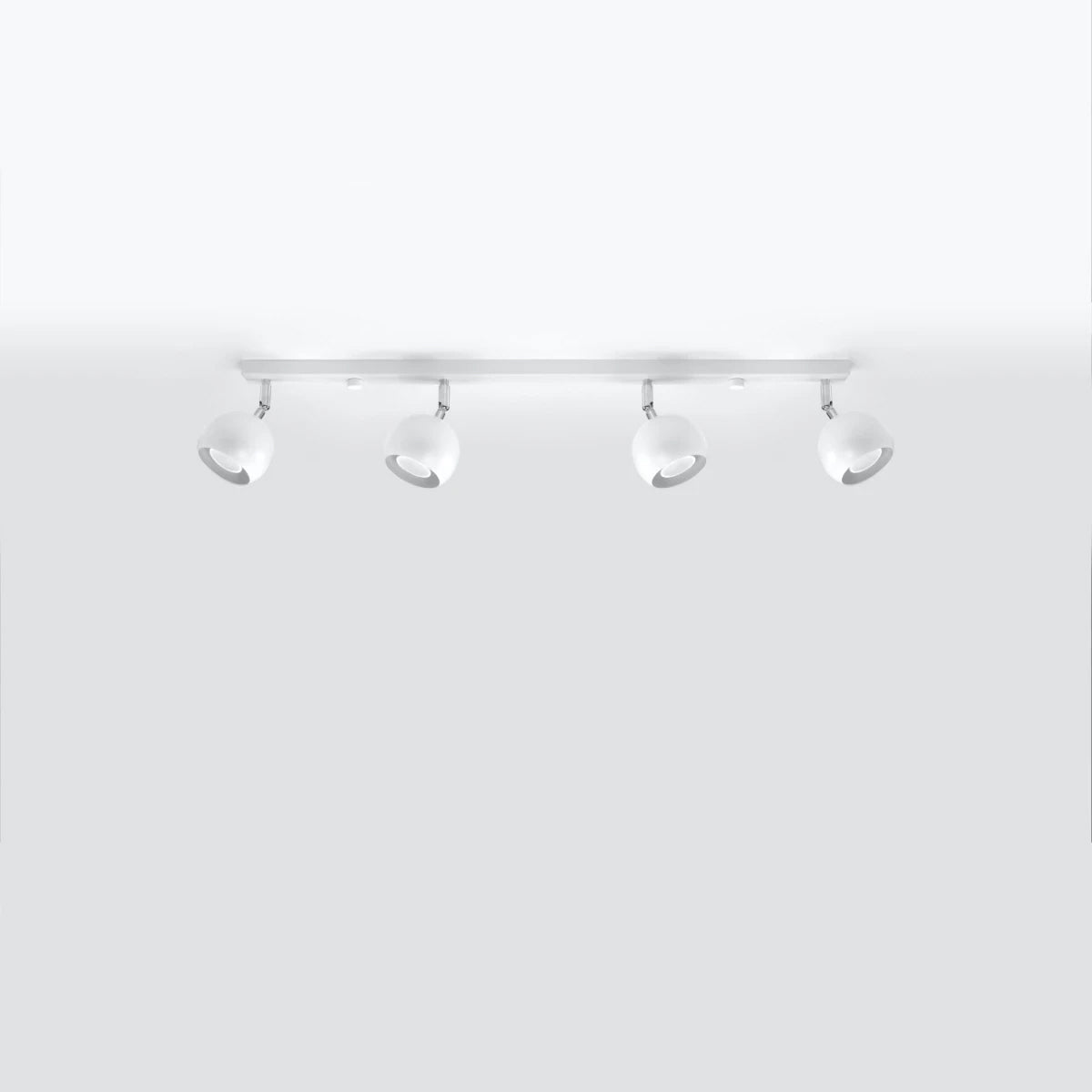 Steel Ceiling Light With 4 Oculare Lamps - Bittersweet Shimmer