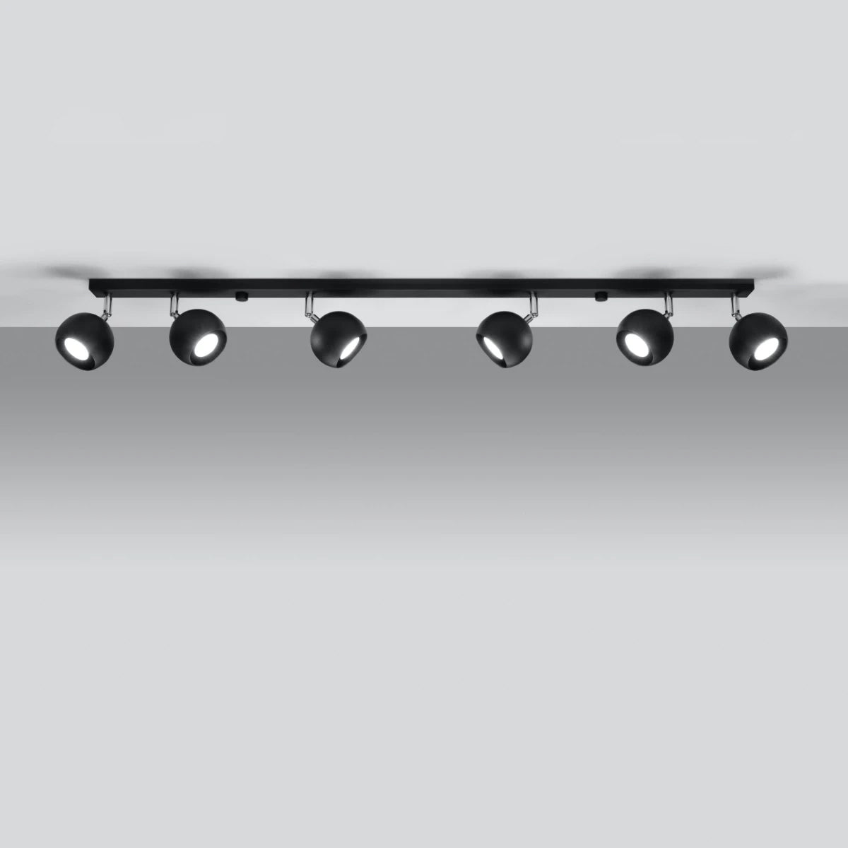 Steel Ceiling Light With 4 Oculare Lamps - Bittersweet Shimmer