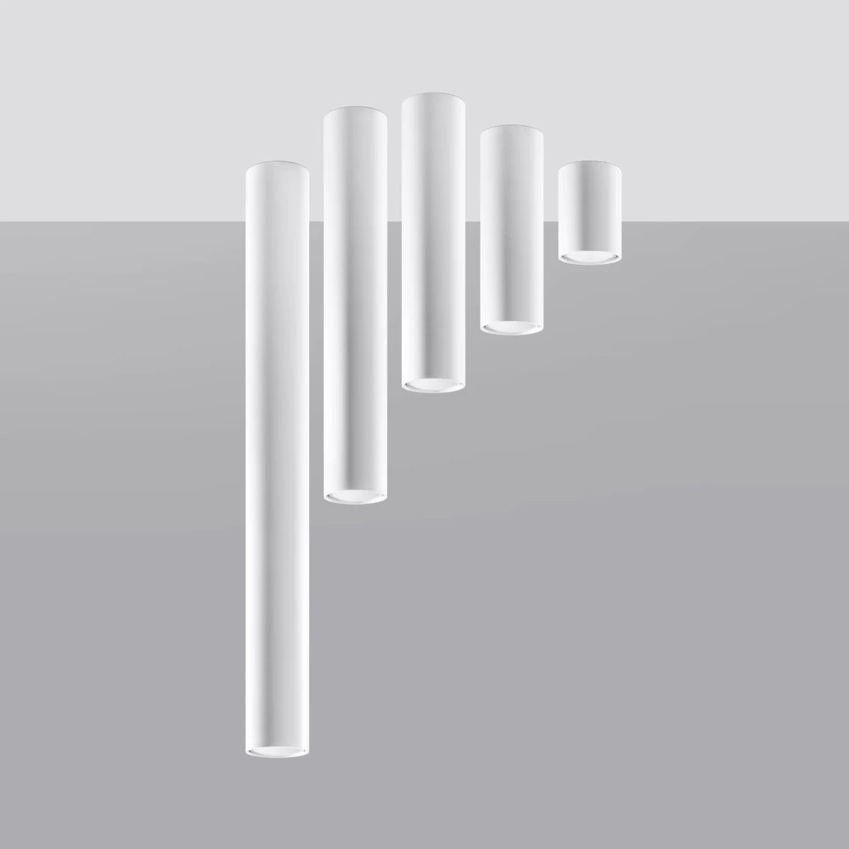 Steel Ceiling Light With Lagos 10 Lamp - Ocean Green