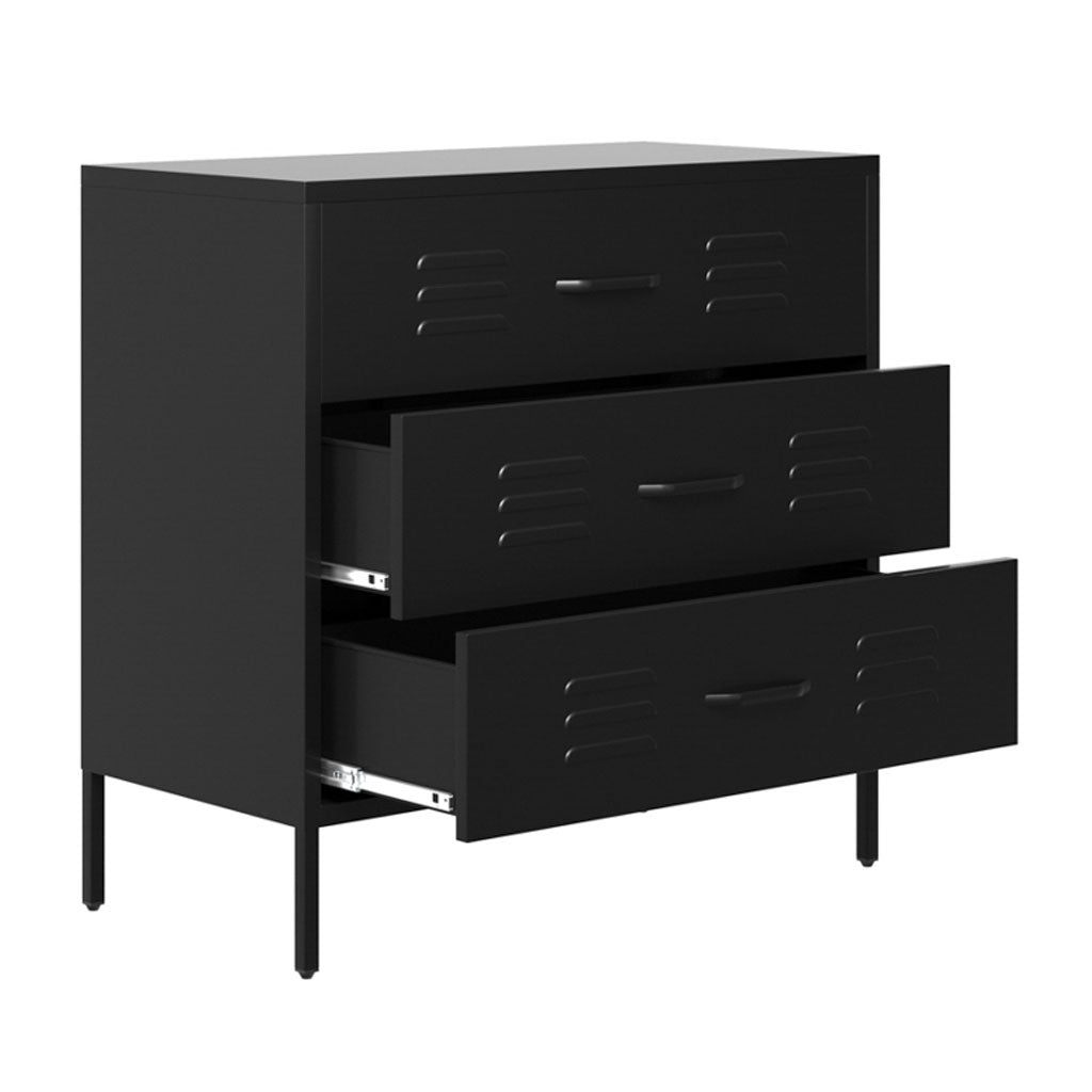 Steel Chest Of 3 Drawers - Caleb