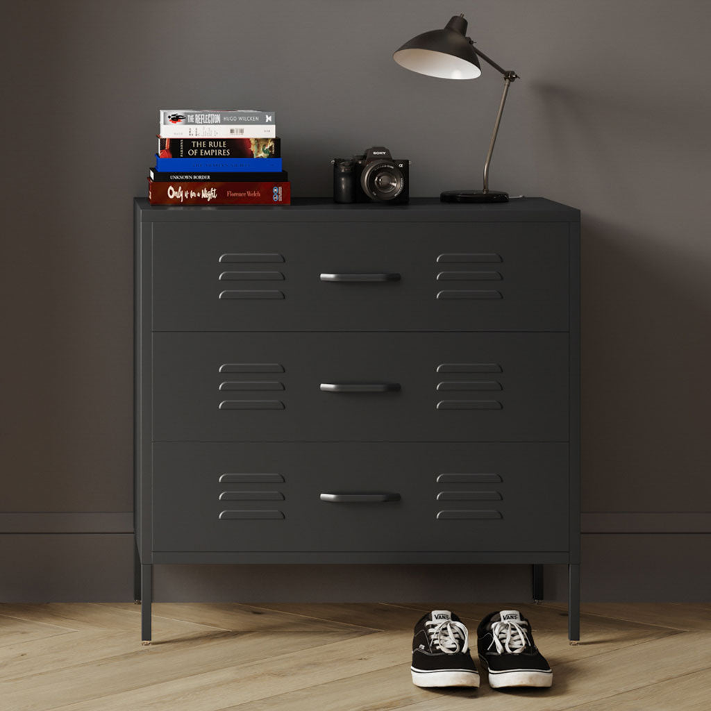 Steel Chest Of 3 Drawers - Caleb