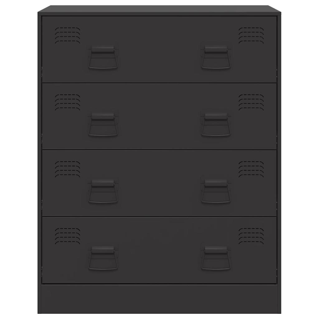 Steel Chest Of 4 Drawers 67cm Wide - Vantage Home