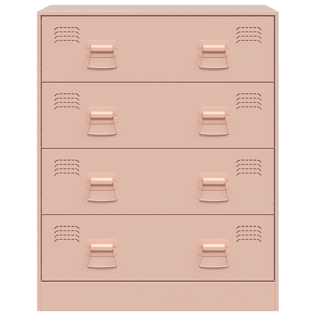 Steel Chest Of 4 Drawers 67cm Wide - Vantage Home