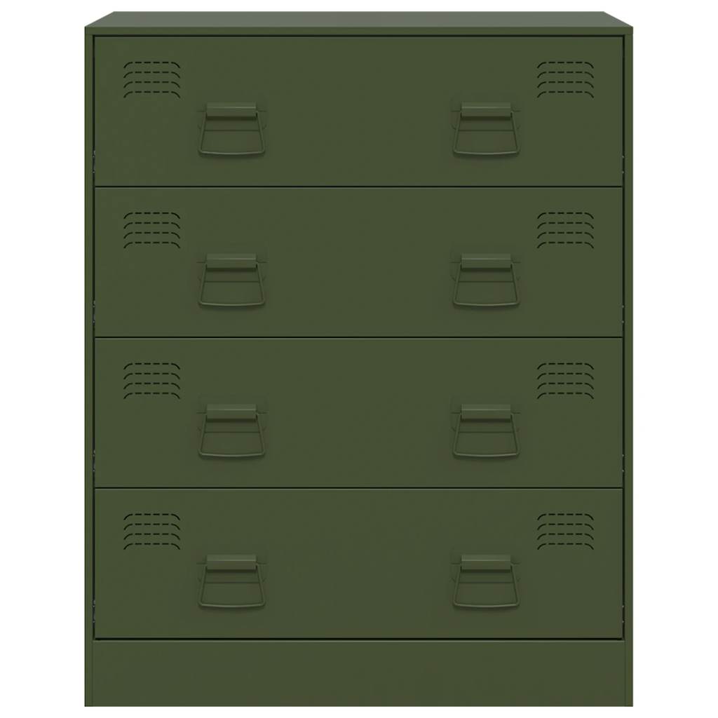 Steel Chest Of 4 Drawers 67cm Wide - Vantage Home