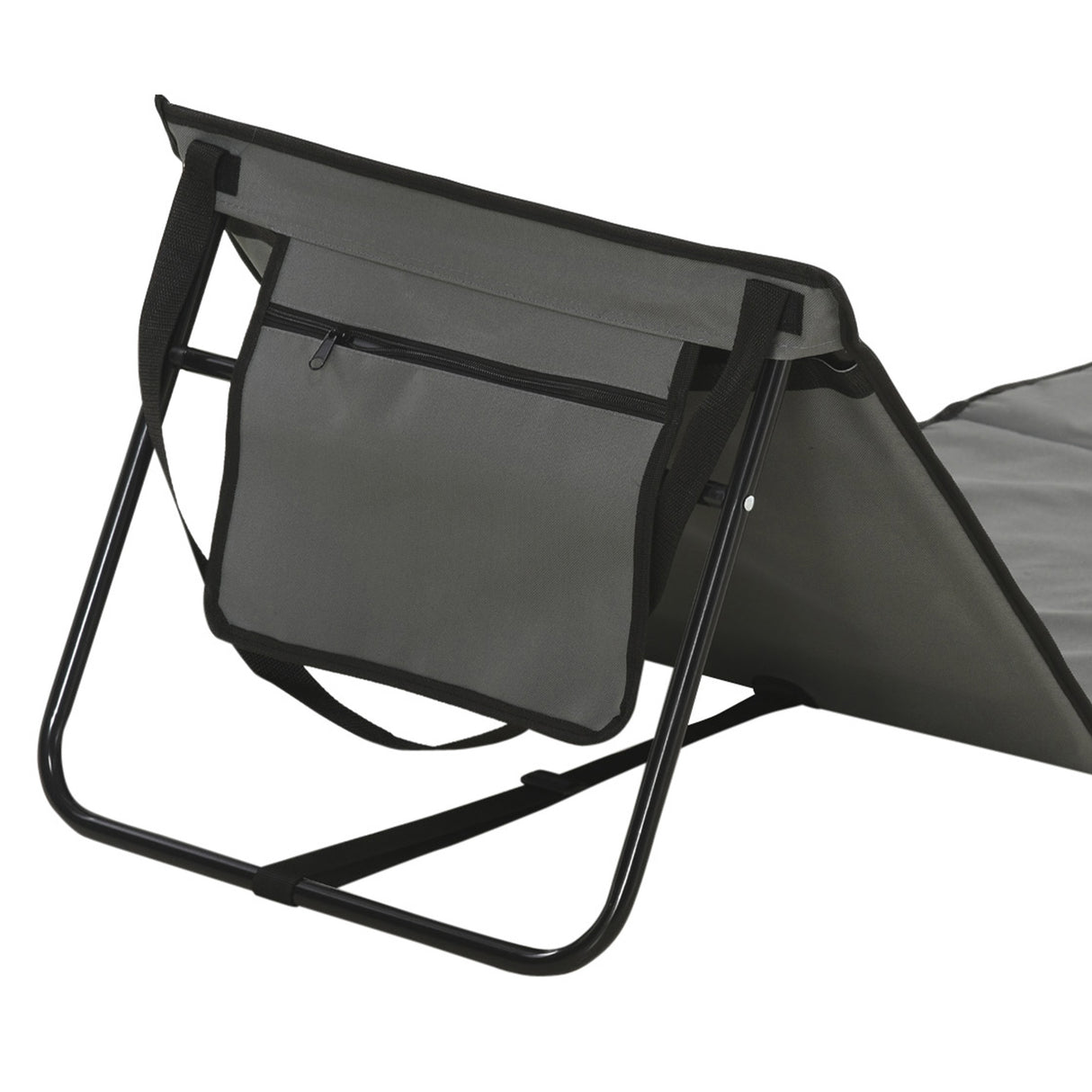 Steel Foldable Garden Beach Sun Lounger Chair Mat in Set of 2 - Velmora