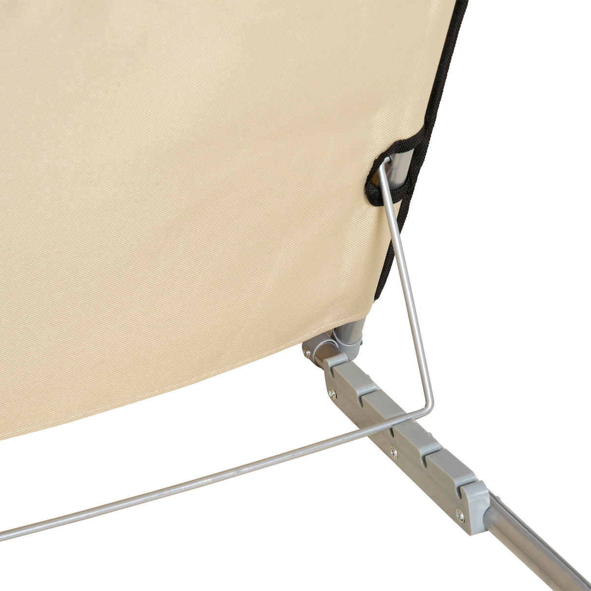 Steel Foldable Lightweight Garden Beach Sun Lounger in Set of 2 - Velmora