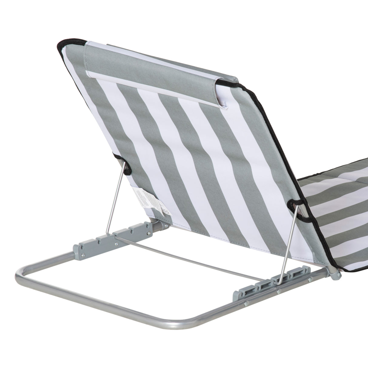 Steel Foldable Lightweight Garden Beach Sun Lounger in Set of 2 - Velmora