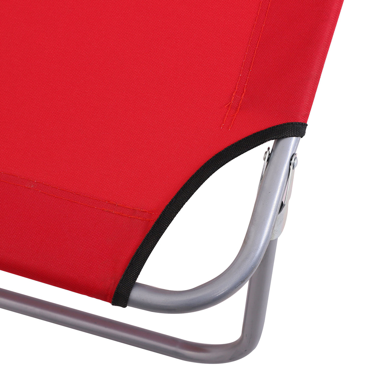 Steel Folding Reclining Garden Sun Lounger With Canopy - Velmora
