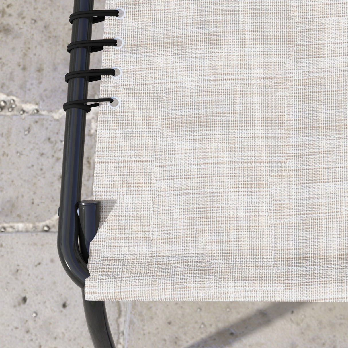 Steel Folding Sun Lounger in Set of 2 With 4-Position Backs - Velmora