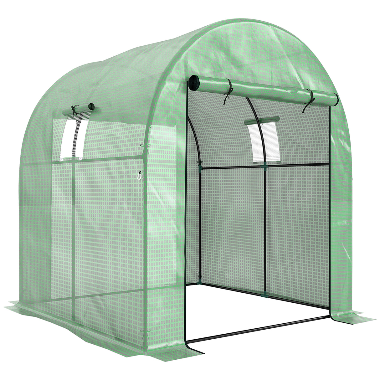 Steel Frame Garden Greenhouse 180cm Wide - Velmora