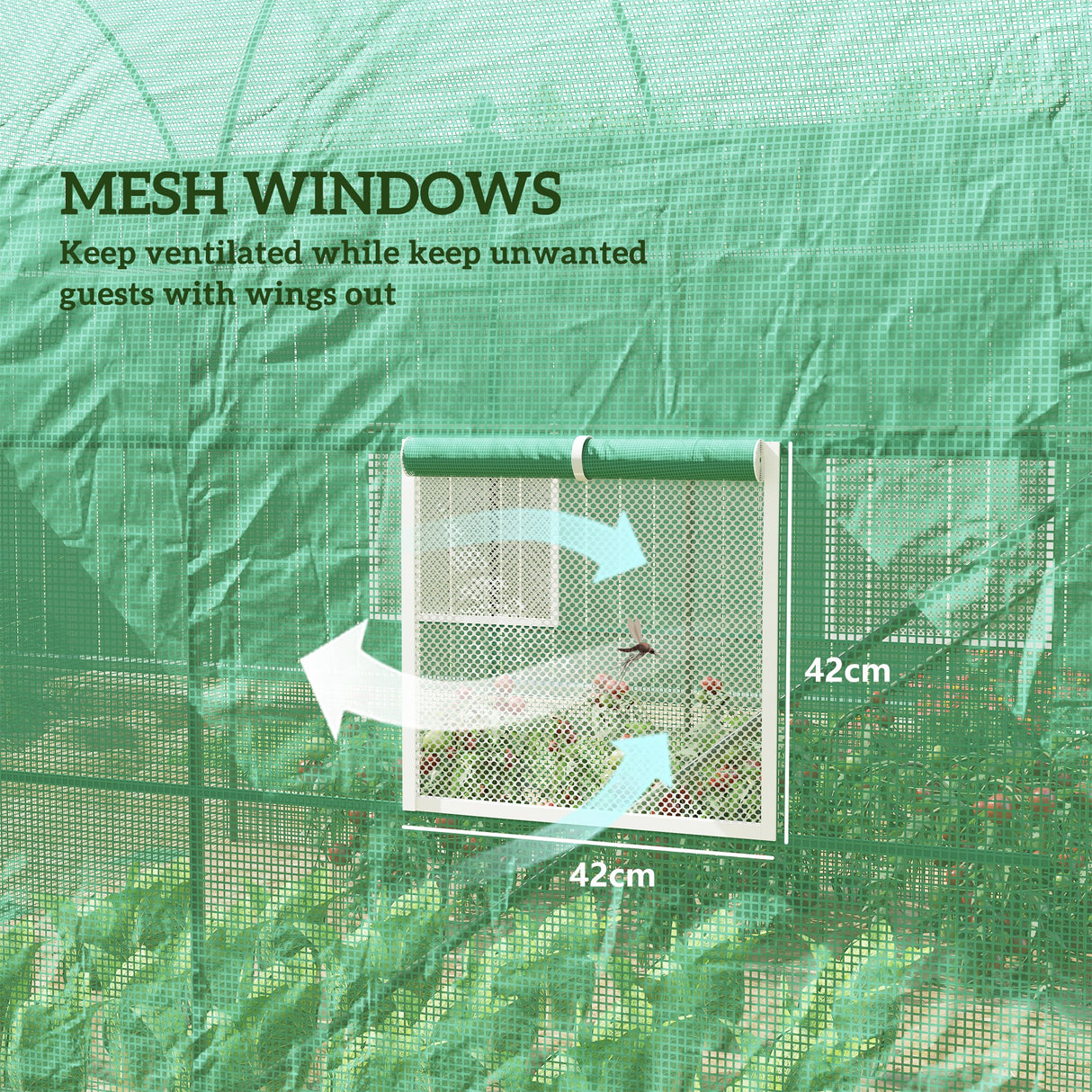 Steel Frame Garden Greenhouse 245cm Length - Velmora