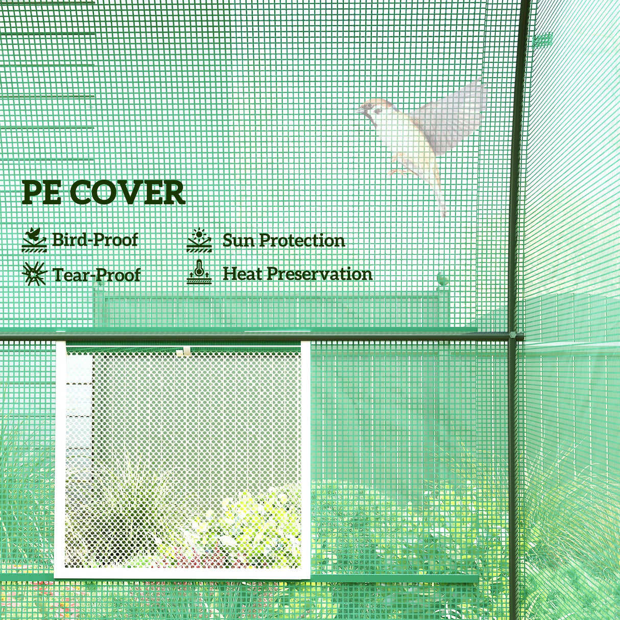 Steel Frame Garden Greenhouse 245cm Length - Velmora