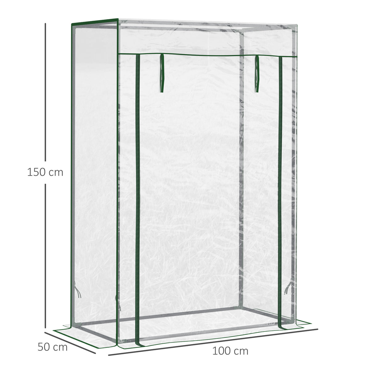 Steel Frame Garden Tomato Greenhouse With Roll-UP Door - Velmora