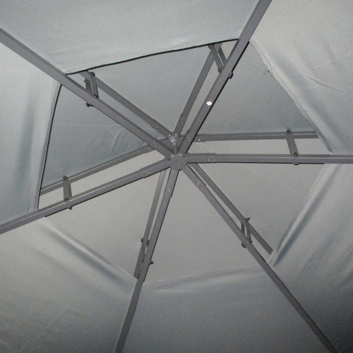 Steel Hexagon Softtop Gazebo Canopy Party Tent 390cm Width x 331cm Depth - Velmora
