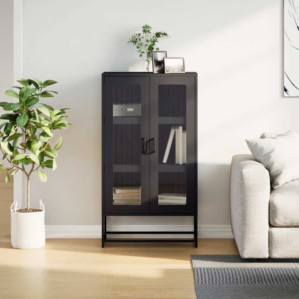 Steel Highboard 68cm Wide With 2 Doors - Vantage Home