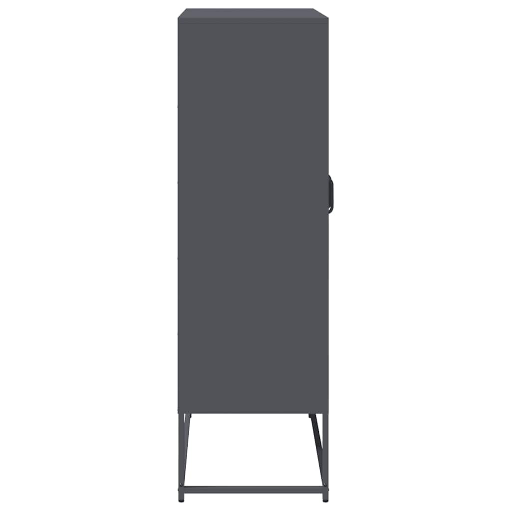 Steel Highboard 68cm Wide With 2 Doors - Vantage Home