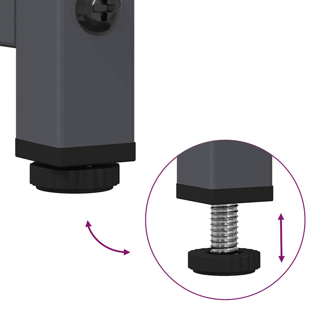 Steel Highboard 68cm Wide With 2 Doors - Vantage Home