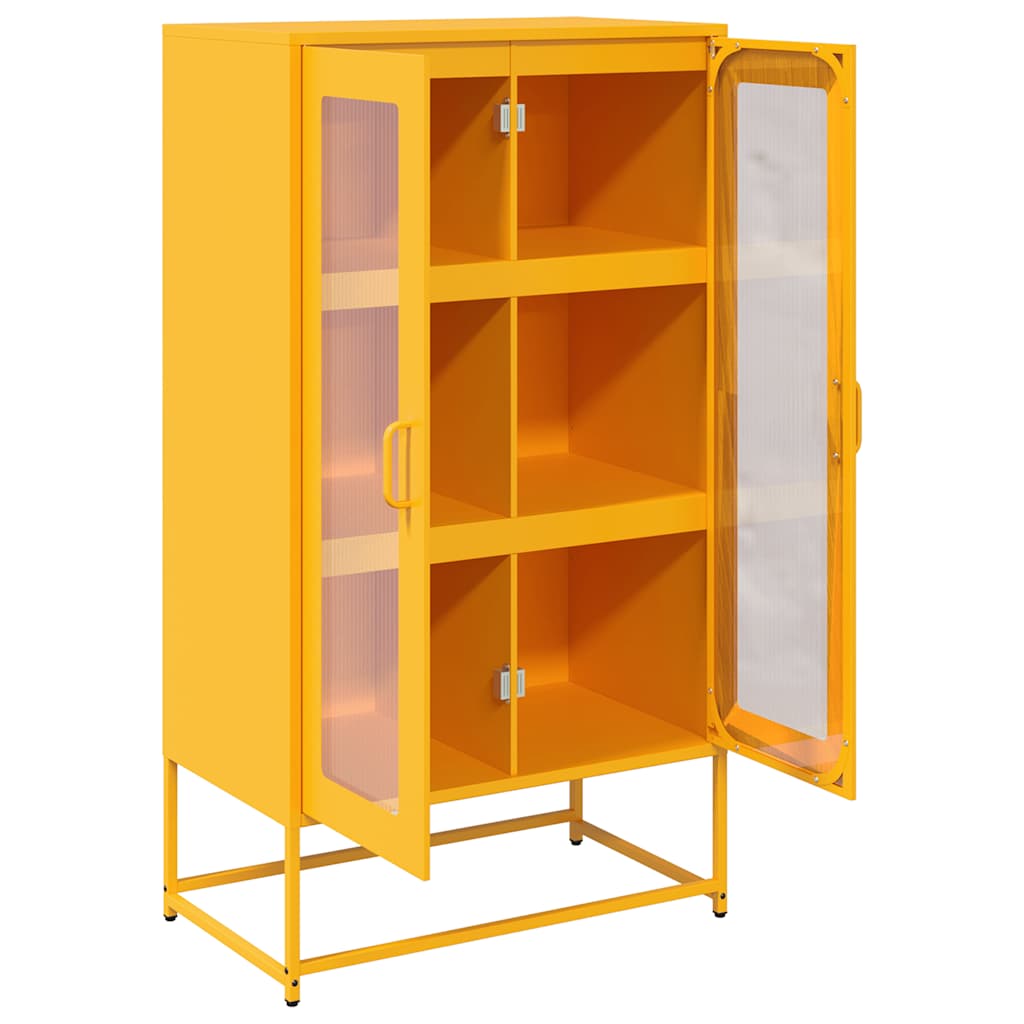 Steel Highboard 68cm Wide With 2 Doors - Vantage Home
