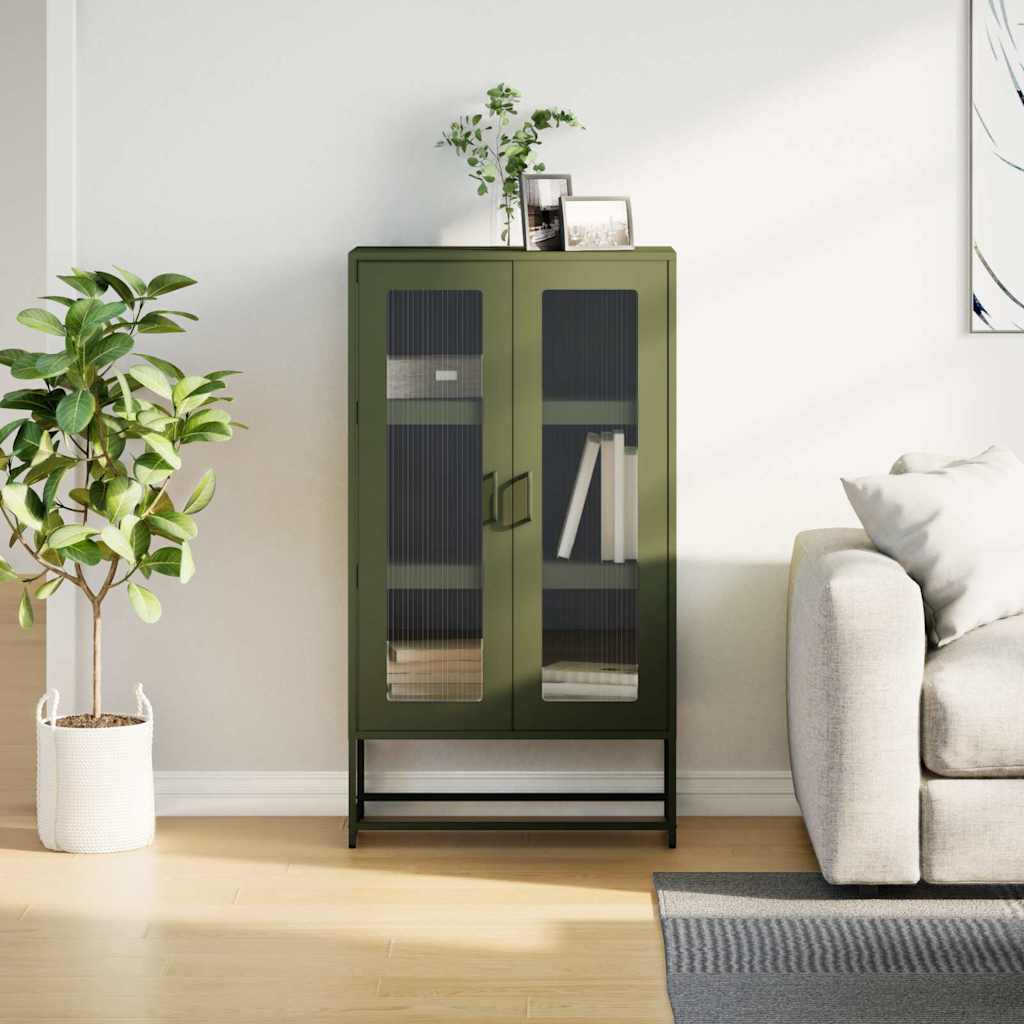 Steel Highboard 68cm Wide With 2 Doors - Vantage Home