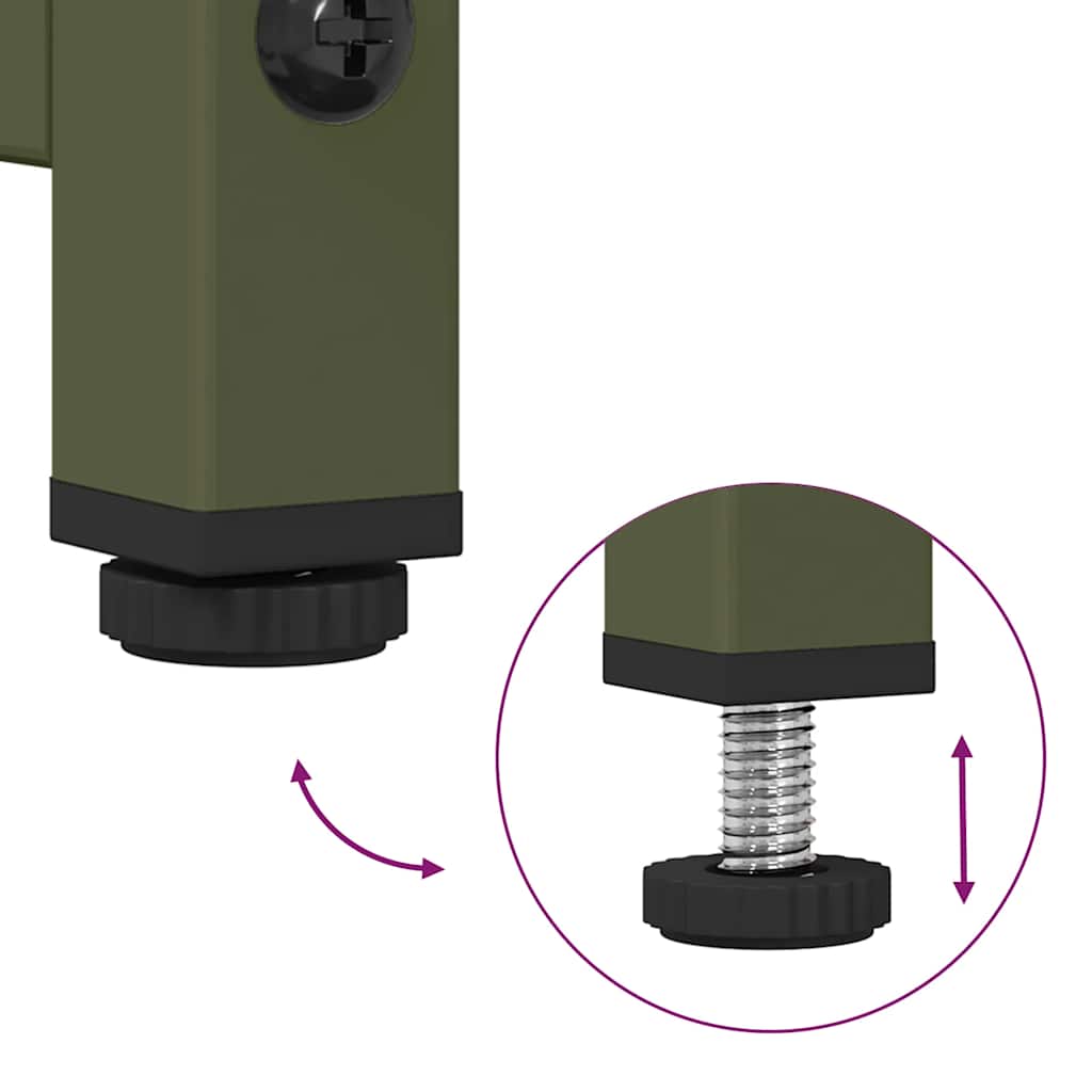 Steel Highboard 68cm Wide With 2 Doors - Vantage Home