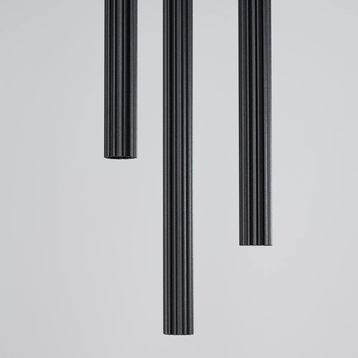 Steel Pendant Light With Arche 3P Lamp - Ocean Green