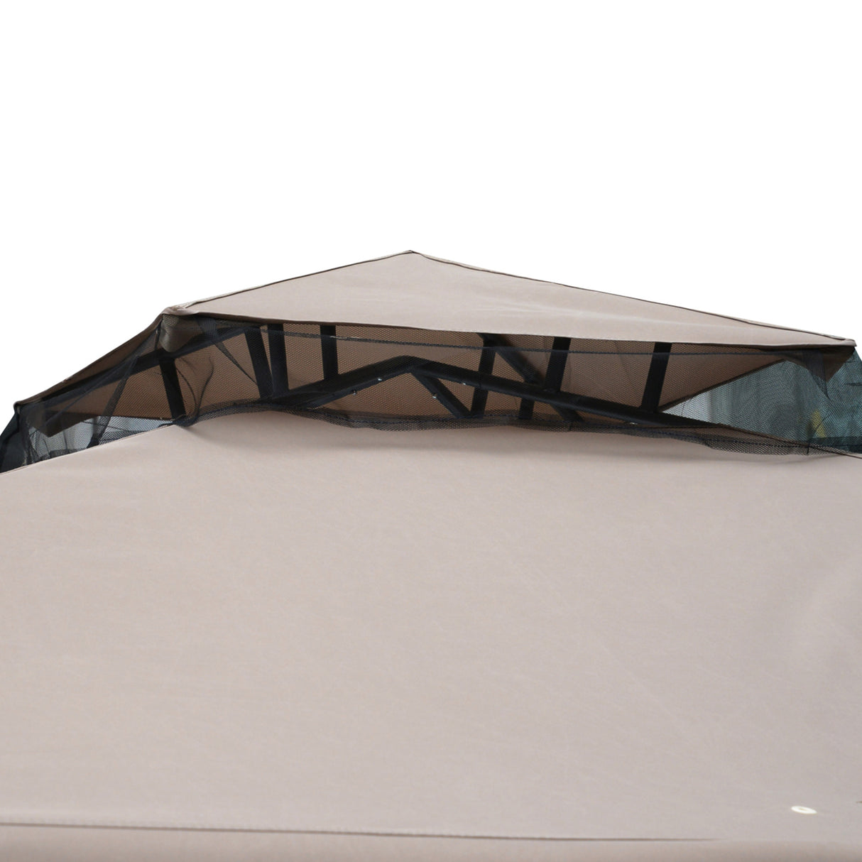 Steel Softtop Gazebo 294cm Width x 294cm Depth With Mosquito Netting - Velmora