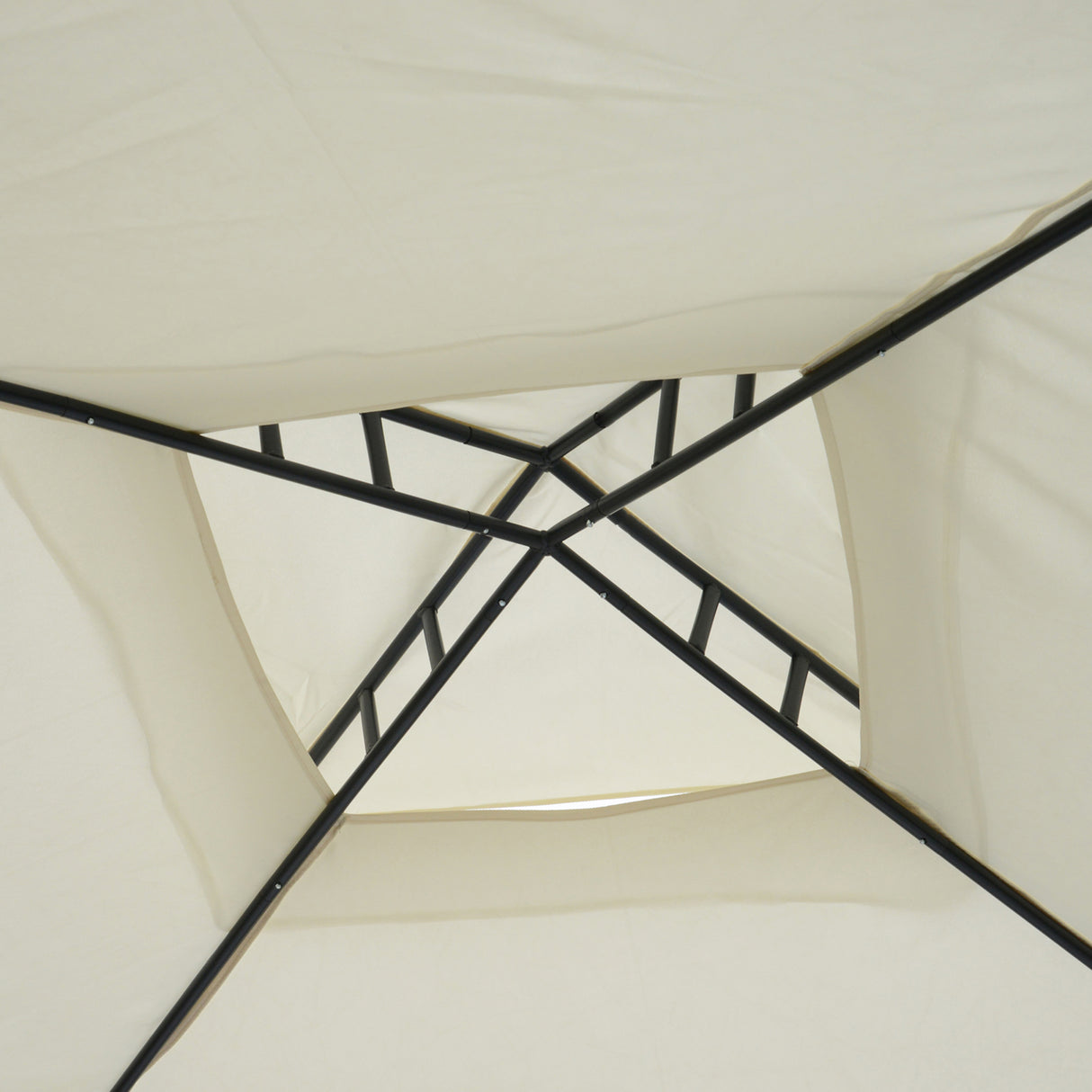 Steel Softtop Gazebo 294cm Width x 294cm Depth With Mosquito Netting - Velmora