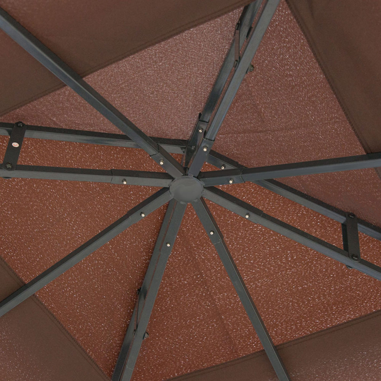 Steel Softtop Gazebo 297cm Width x 297cm Depth With Mosquito Netting - Velmora