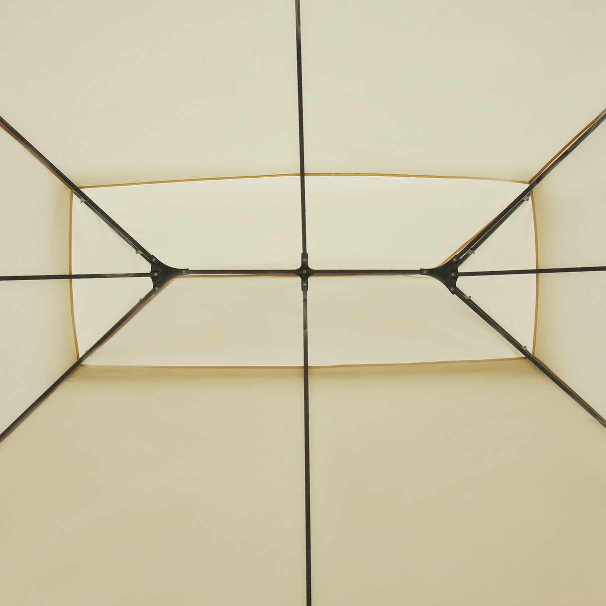 Steel Softtop Gazebo 400cm Width x 300cm Depth With Curtains - Velmora