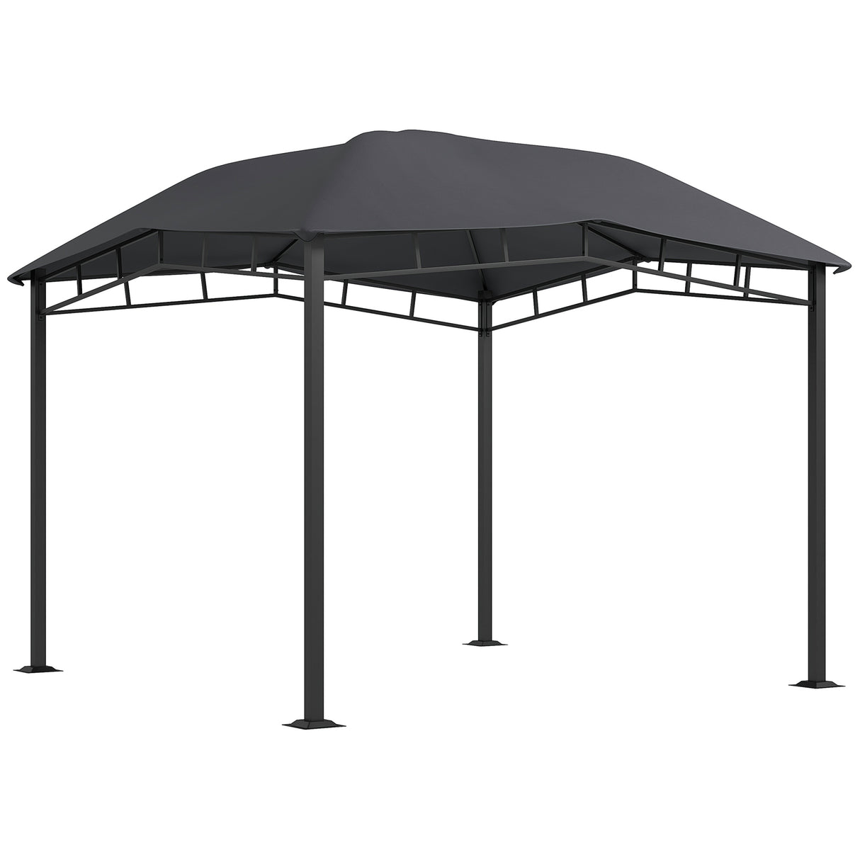 Steel Softtop Gazebo Canopy Tent 300cm Width x 300cm Depth - Velmora