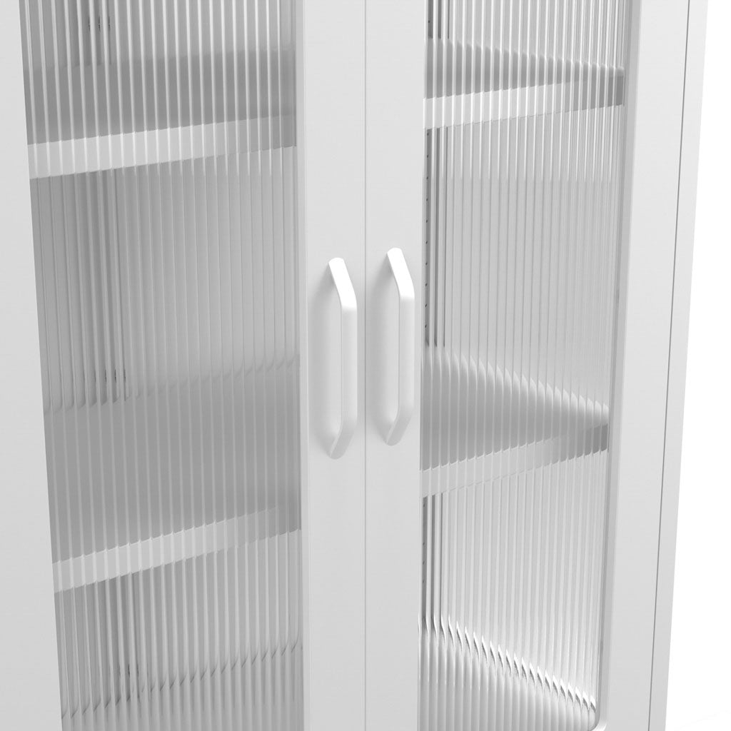 Steel Storage Cabinet With 2 Glass Panel Doors - Marsh