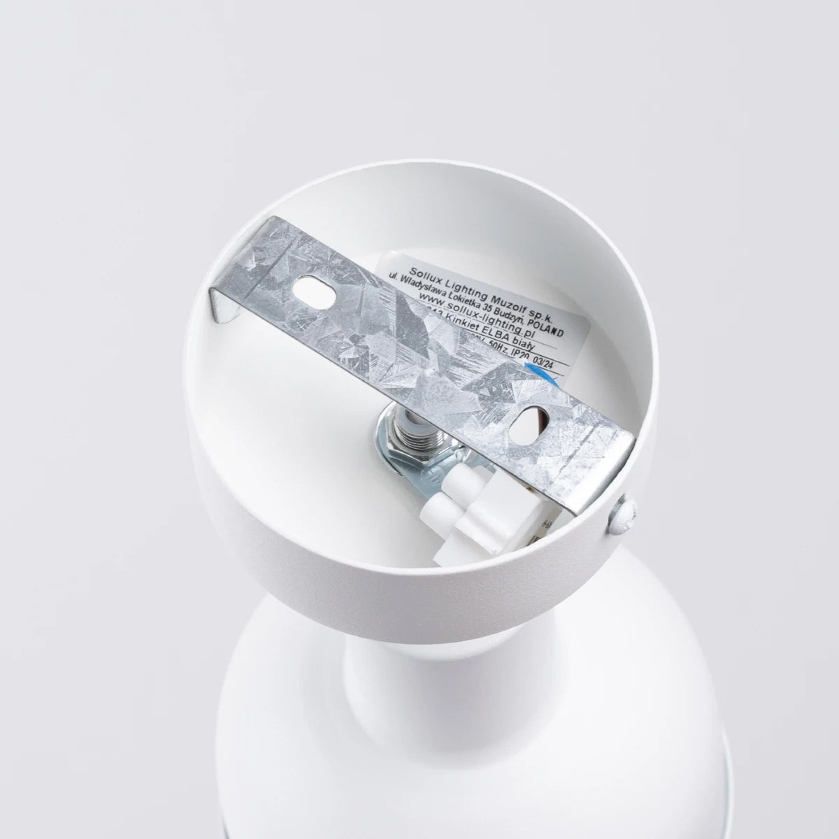 Steel Wall Light With Elba Lamp - Bittersweet Shimmer