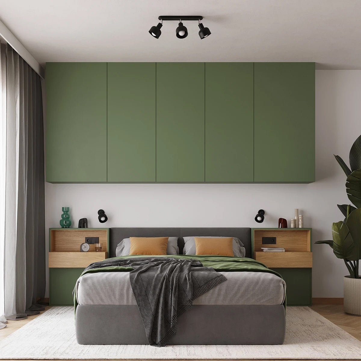 Steel Wall Light With Elba Lamp - Bittersweet Shimmer