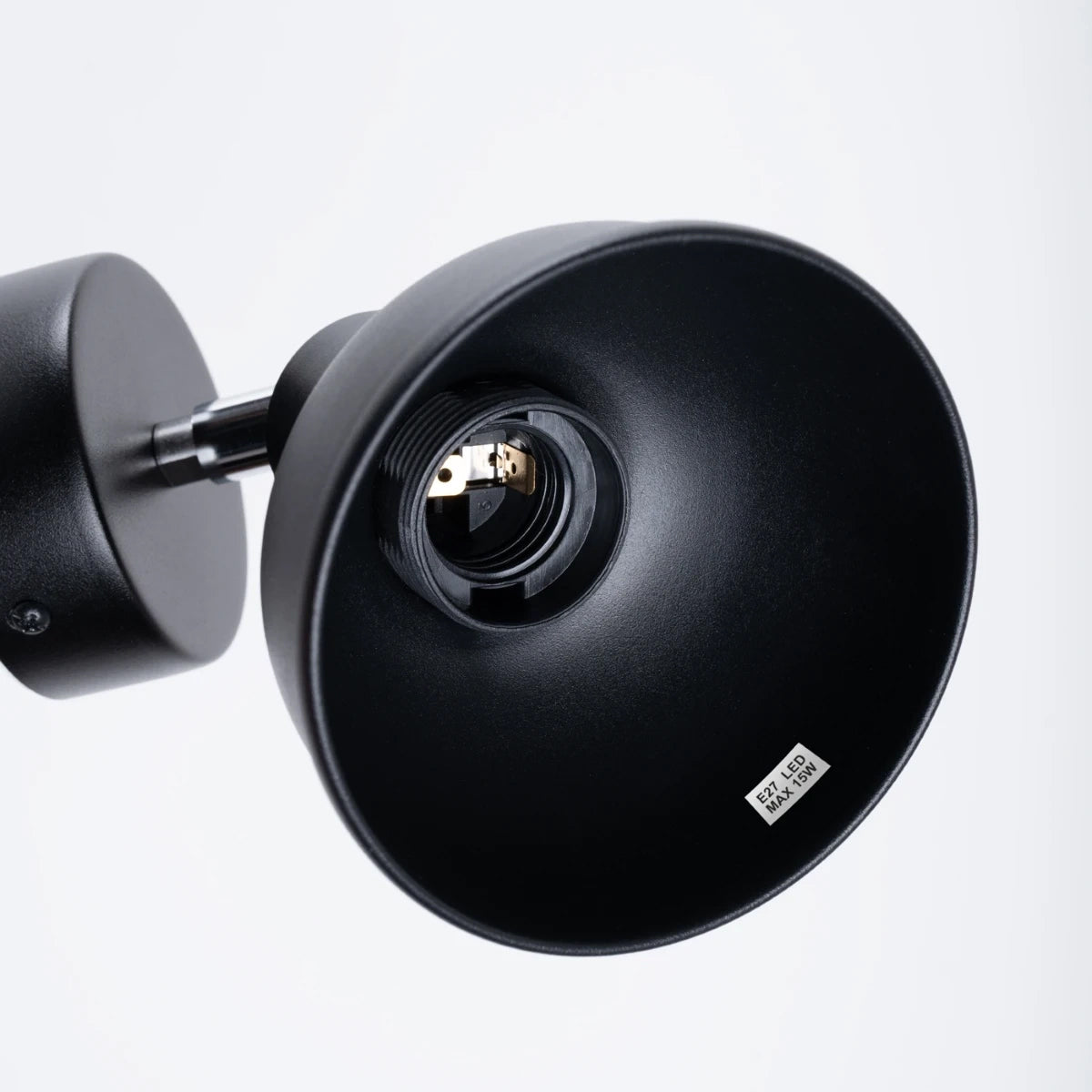 Steel Wall Light With Elba Lamp - Bittersweet Shimmer