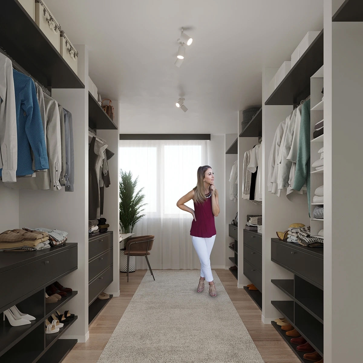 Steel Wall Light With Lemmi 1 Lamp - Bittersweet Shimmer