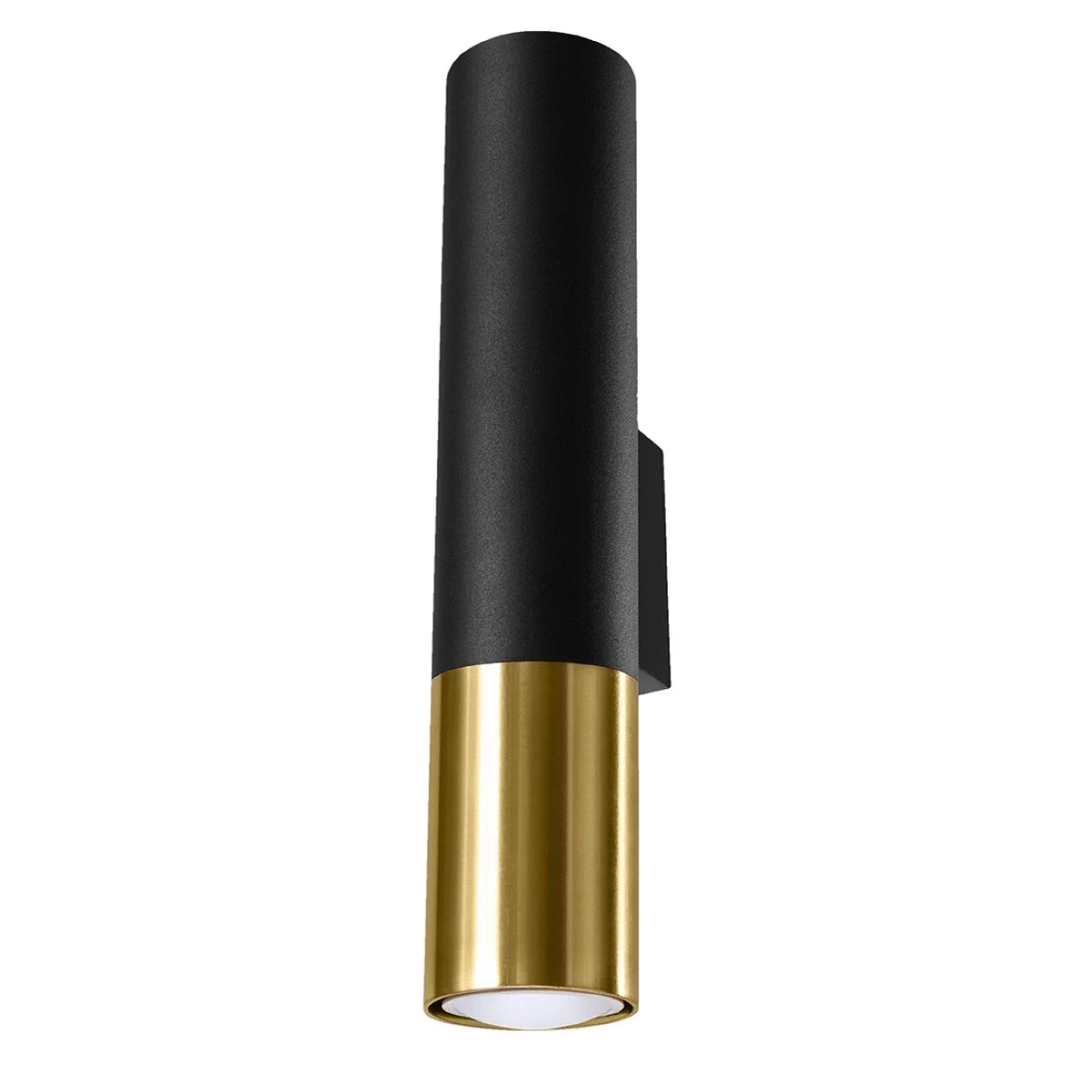 Steel Wall Light With Loopez Lamp in Black - Ocean Green